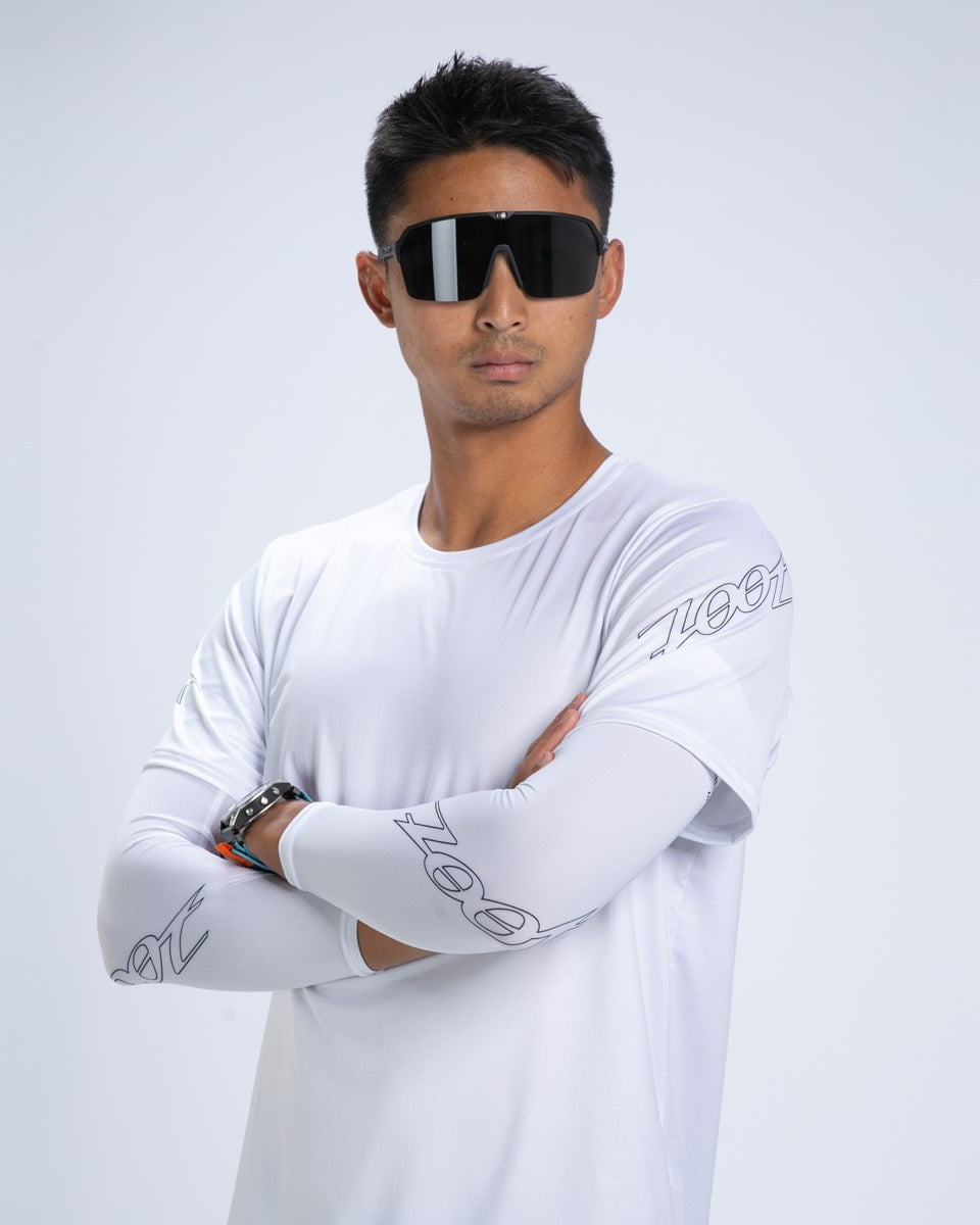 Zoot Sports ARM COOLERS Unisex Ltd Sun Stop Arm Cooler - UPF White