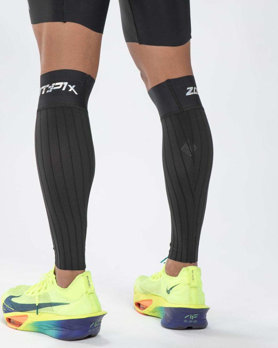 Zoot Sports CALF SLEEVES Unisex Ultra P1x Aero Calf Sleeve - Hyperblack