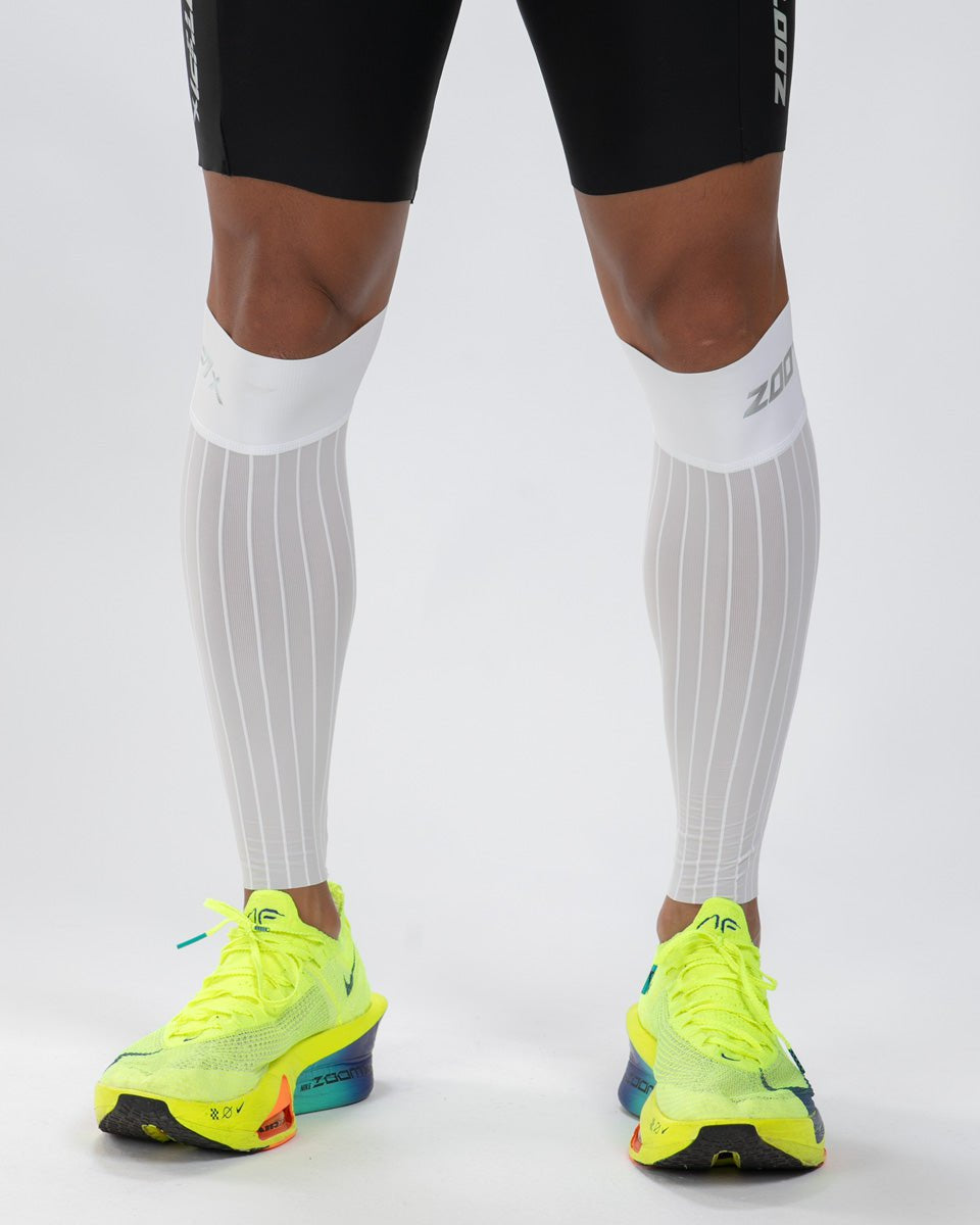 Zoot Sports CALF SLEEVES Unisex Ultra P1x Aero Calf Sleeve - Hyperwhite