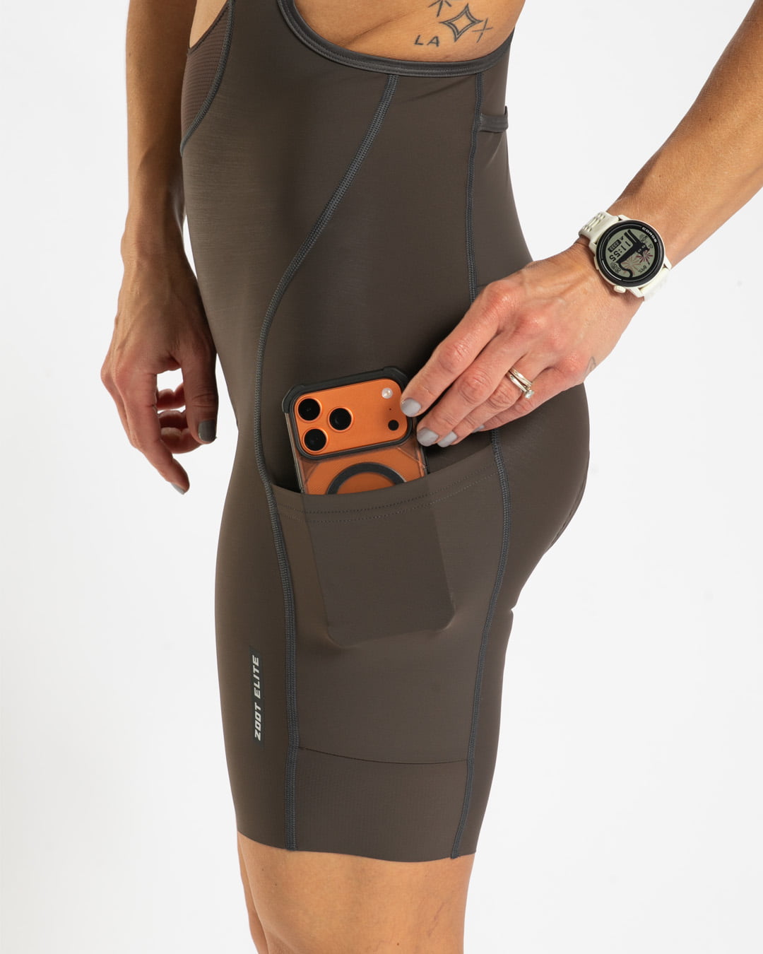 Zoot Sports CYCLE BIBS Women's Elite Cycle Cargo Bib - Mocha