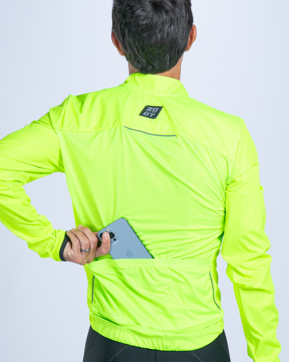 Zoot Sports CYCLE JACKETS Men's Elite Cycle Jacket - Hi Viz Yellow