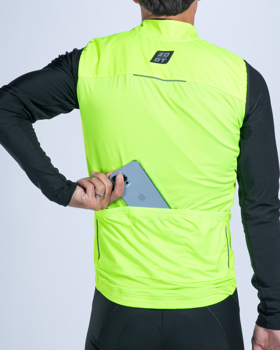 Zoot Sports CYCLE JERSEYS Men's Elite Cycle Vest - Hi Viz Yellow