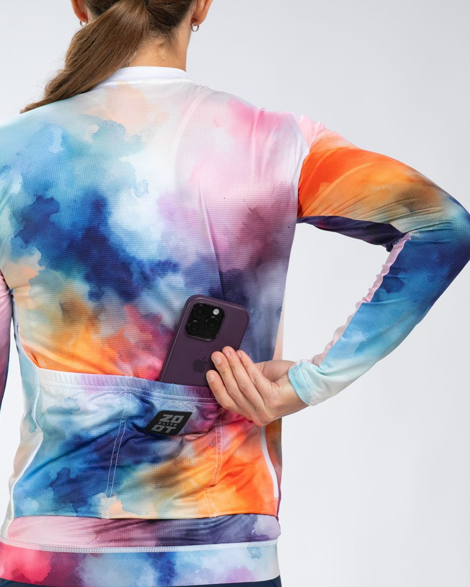 Zoot Sports CYCLE JERSEYS Women's Elite Cycle Ls Aero Jersey - Chromoflow