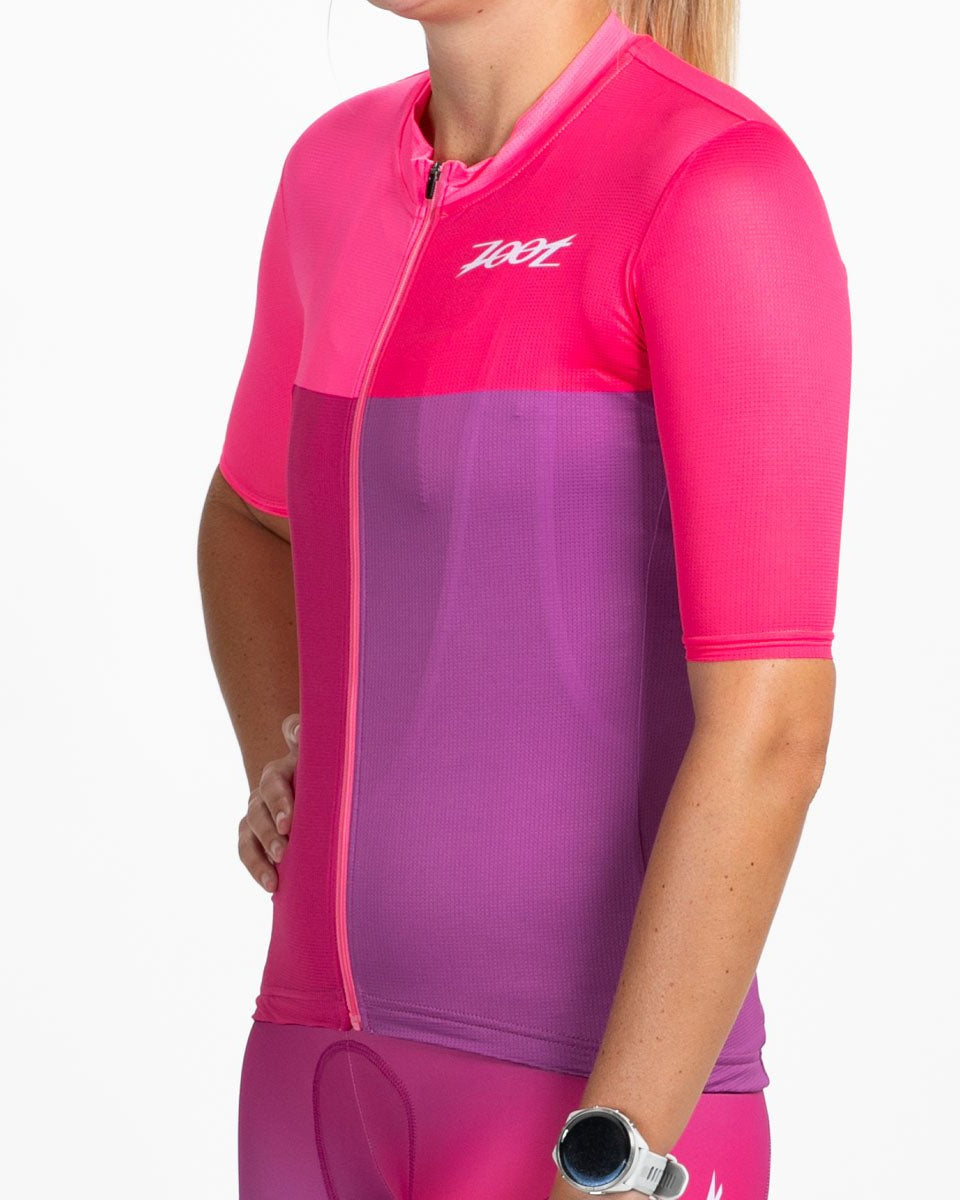 Zoot Sports CYCLE JERSEYS Women's Ltd Cycle Aero Jersey With Exposed Zipper - Believe