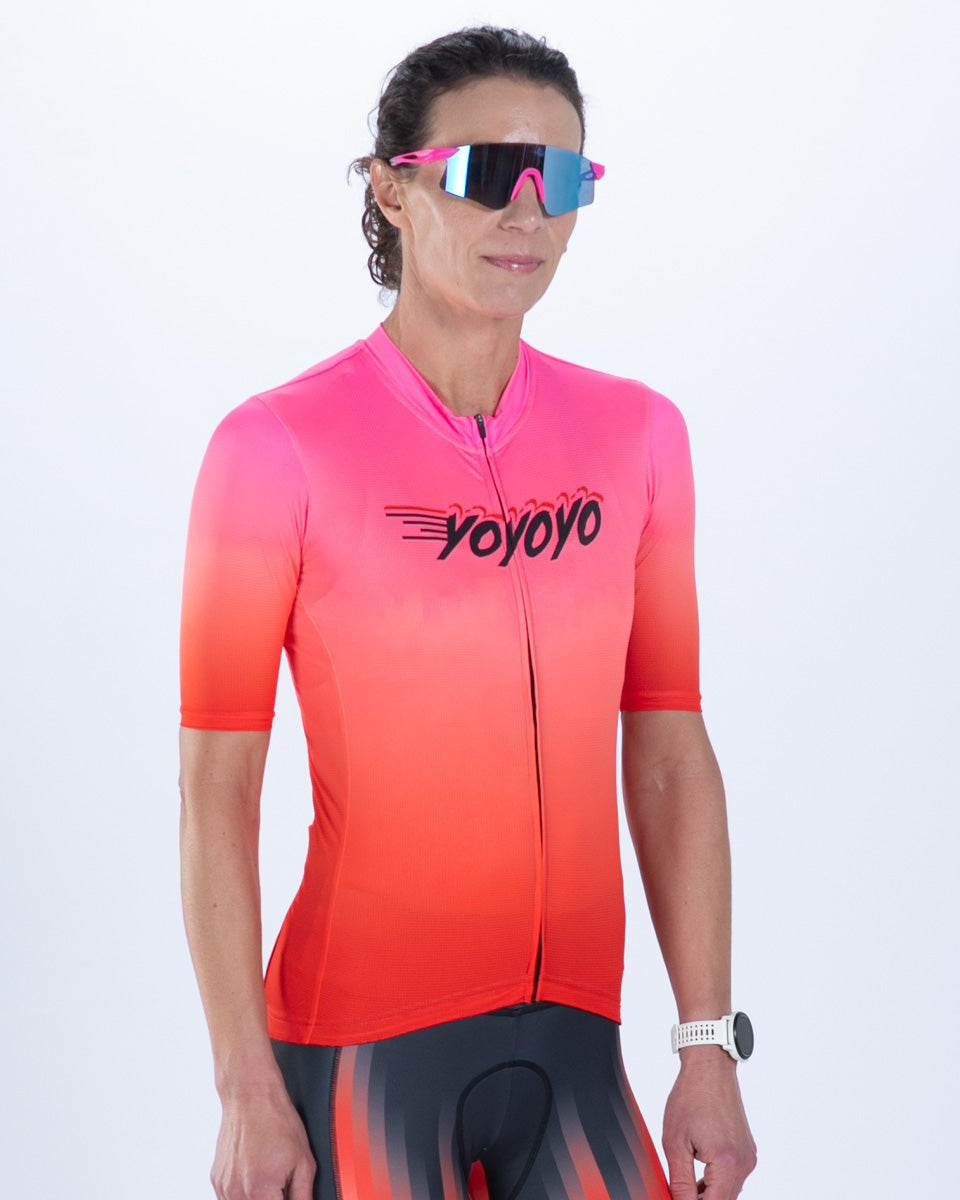 Zoot Sports CYCLE JERSEYS Women's Ltd Cycle Aero Jersey - Yo Yo Yo Fade