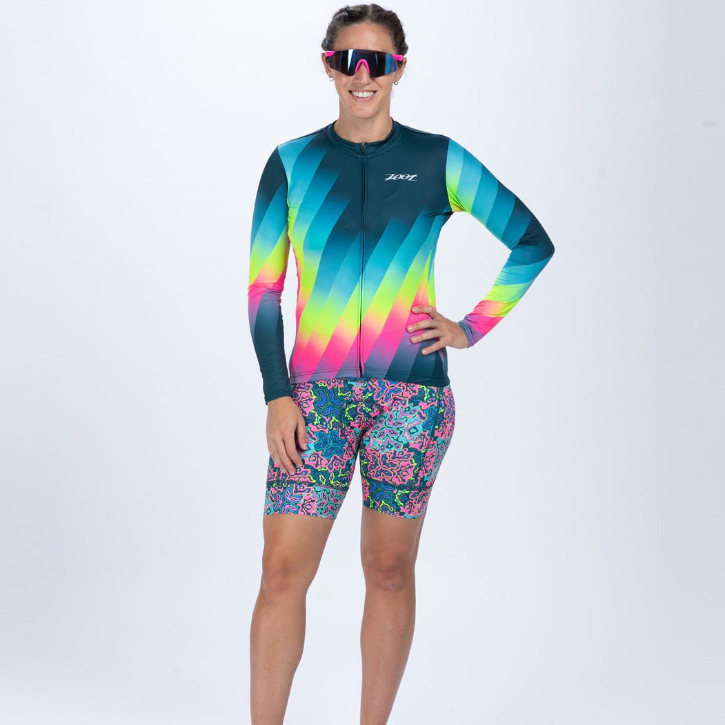 Zoot Sports CYCLE JERSEYS Women's Ltd Cycle Sun Stop Ls Jersey - Costa Del Sol