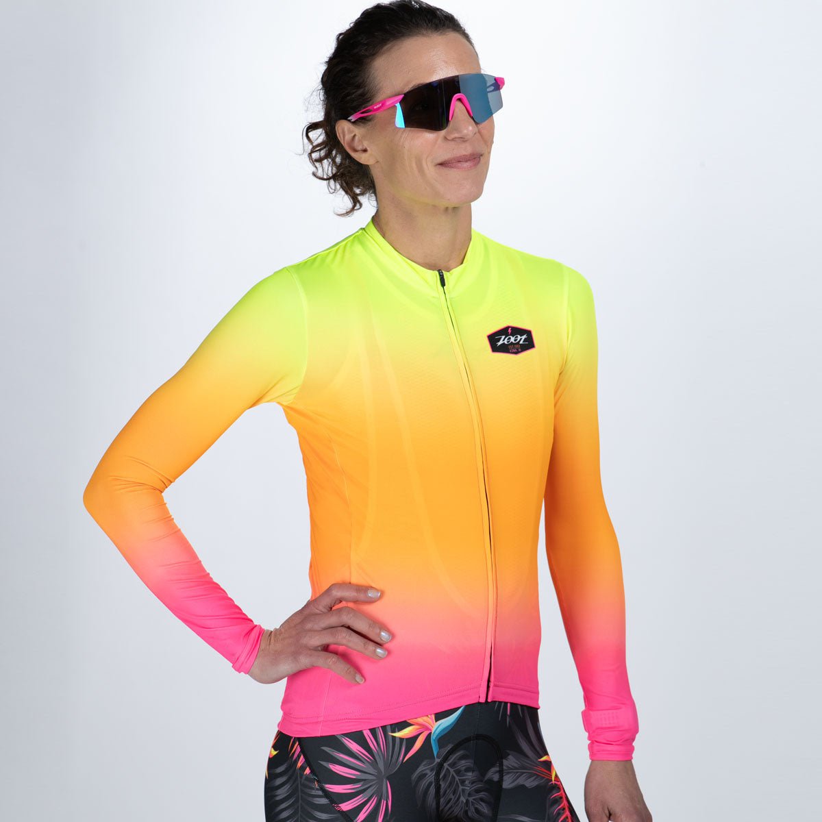 Zoot Sports CYCLE JERSEYS Women's Ltd Cycle Sun Stop Ls Jersey - Tropical Magic