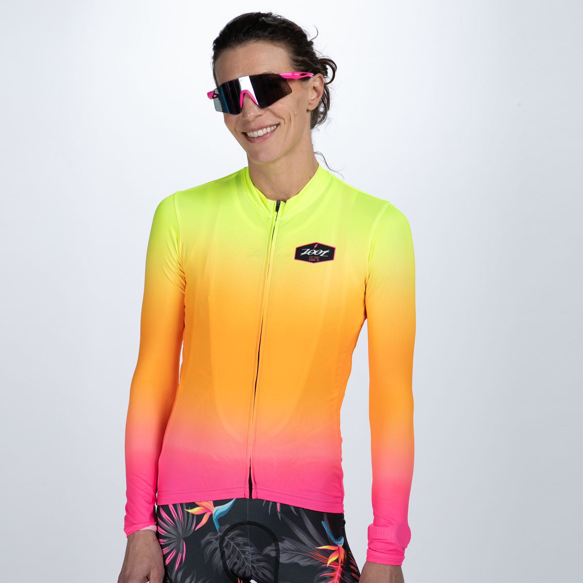 Zoot Sports CYCLE JERSEYS Women's Ltd Cycle Sun Stop Ls Jersey - Tropical Magic