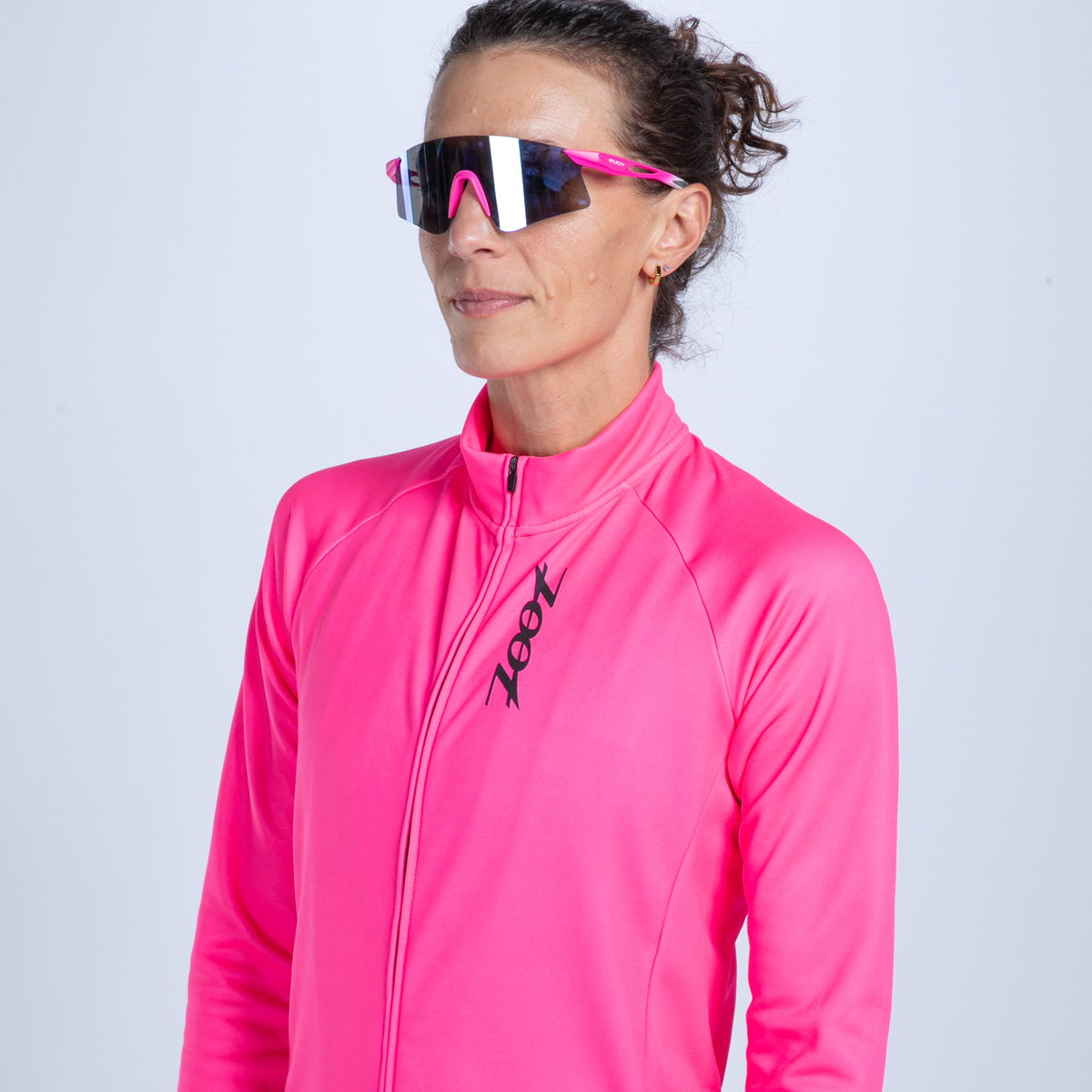 Zoot Sports CYCLE JERSEYS Women's Ltd Cycle Thermal Jersey - Hi Viz Pink