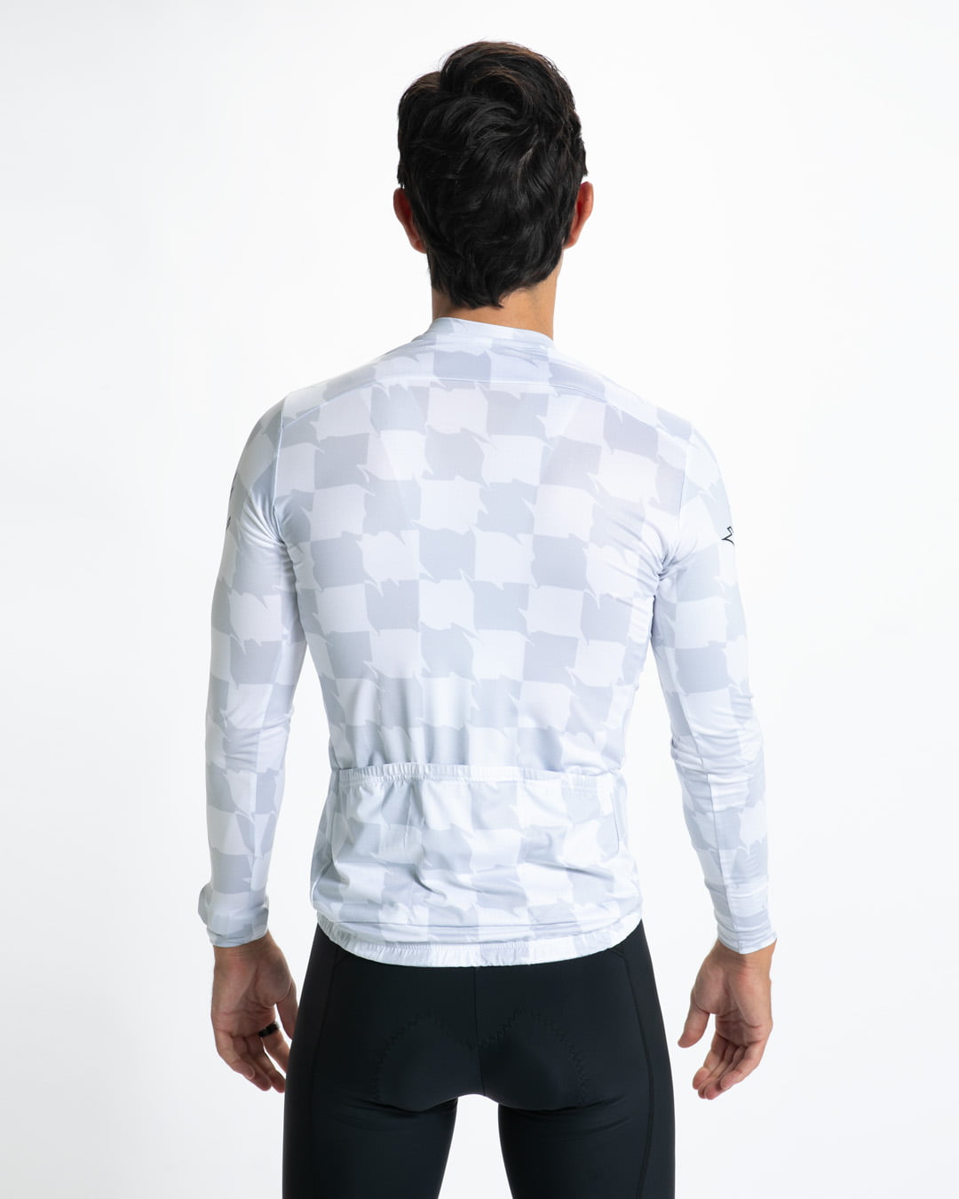 Zoot Sports CYCLE LONG SLEEVE JERSEYS Men's Ltd Cycle Sun Stop Ls Jersey - Checkers