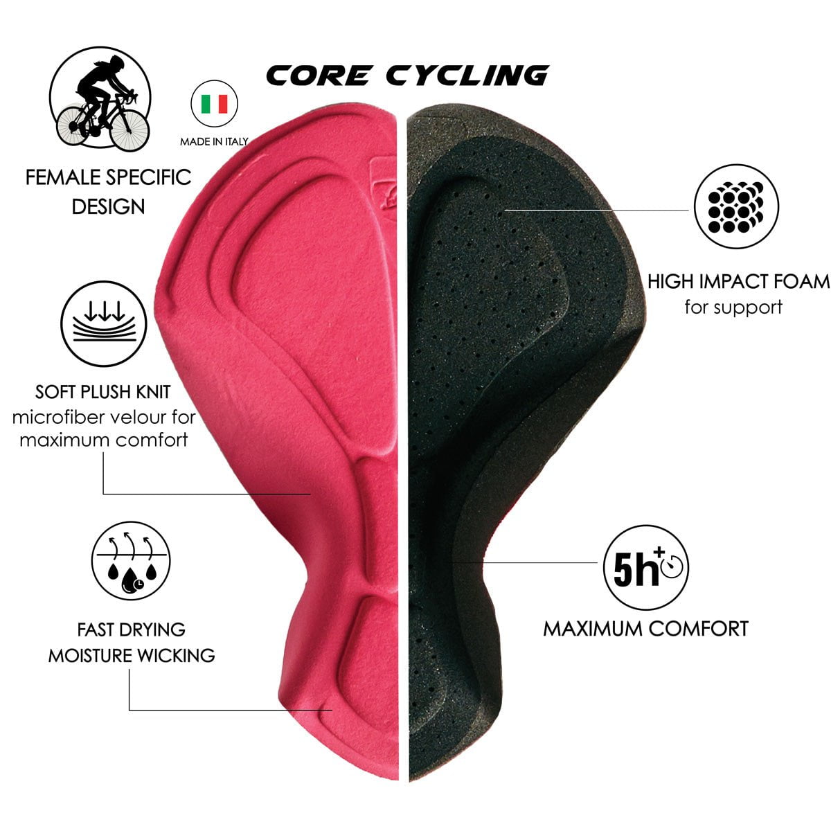 Zoot Sports CYCLE SHORTS Women's Core Cycle Short - Jet Black