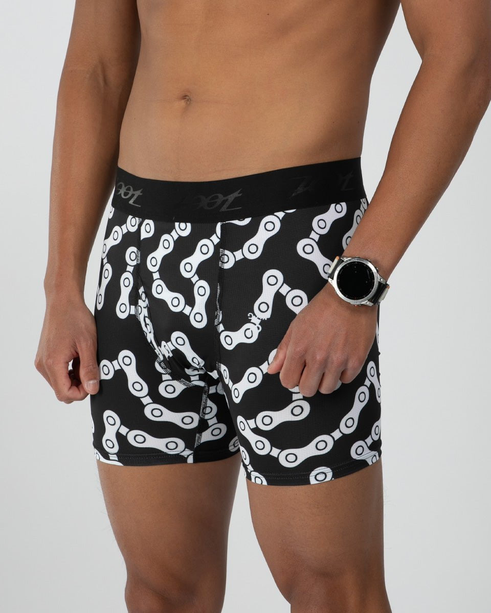 Zoot Sports LIFESTYLE Men's Ltd Boxer Brief - Bike Chain