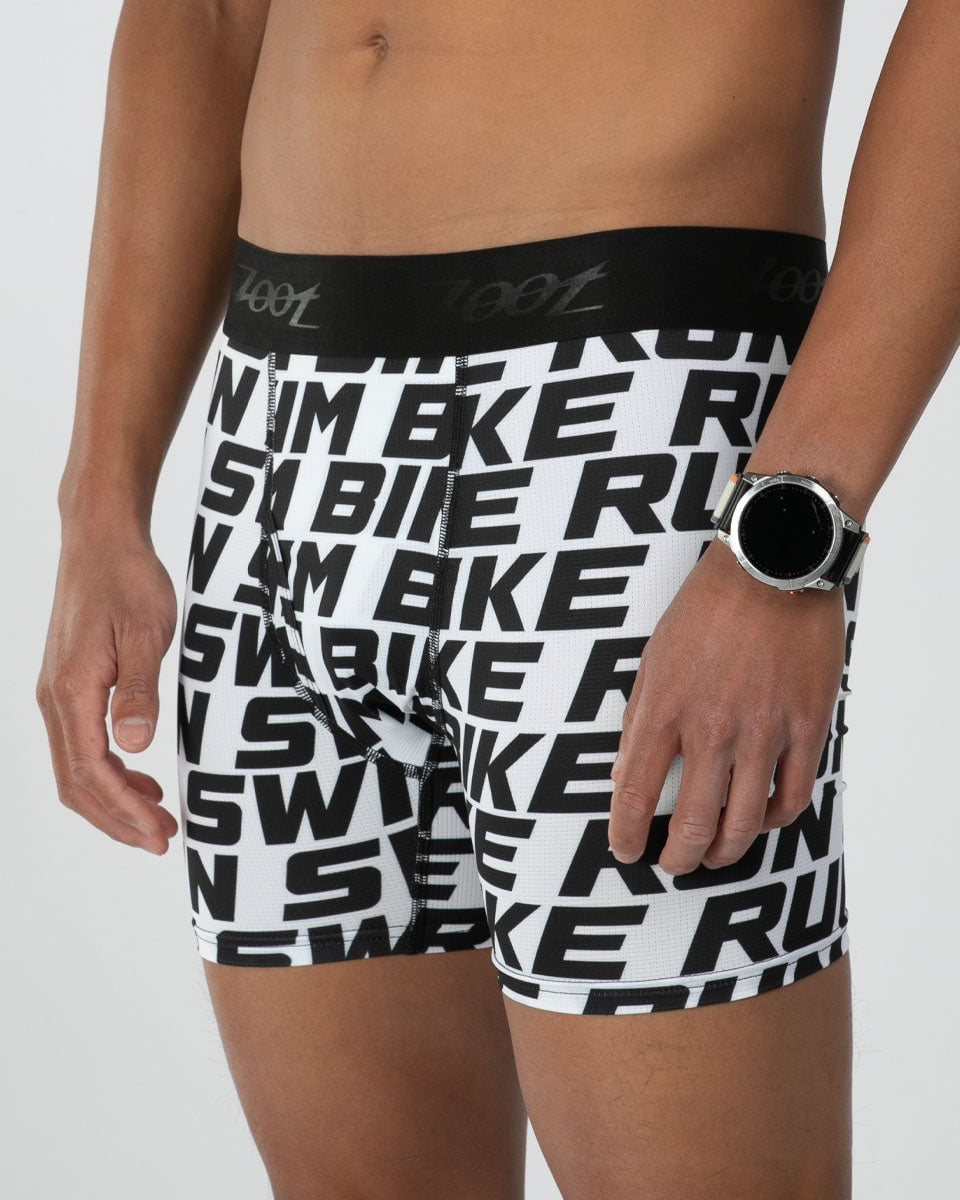 Zoot Sports LIFESTYLE Men's Ltd Boxer Brief - SBR White