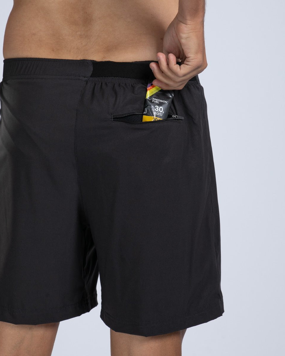 Zoot Sports RUN BOTTOMS Men's Core Run 7" Short - Jet Black