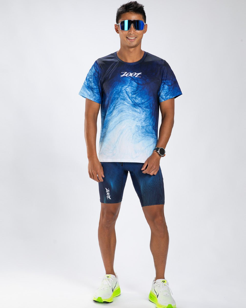 Zoot Sports RUN BOTTOMS Men's Ltd Run 9 1/2" Tight - La Plage