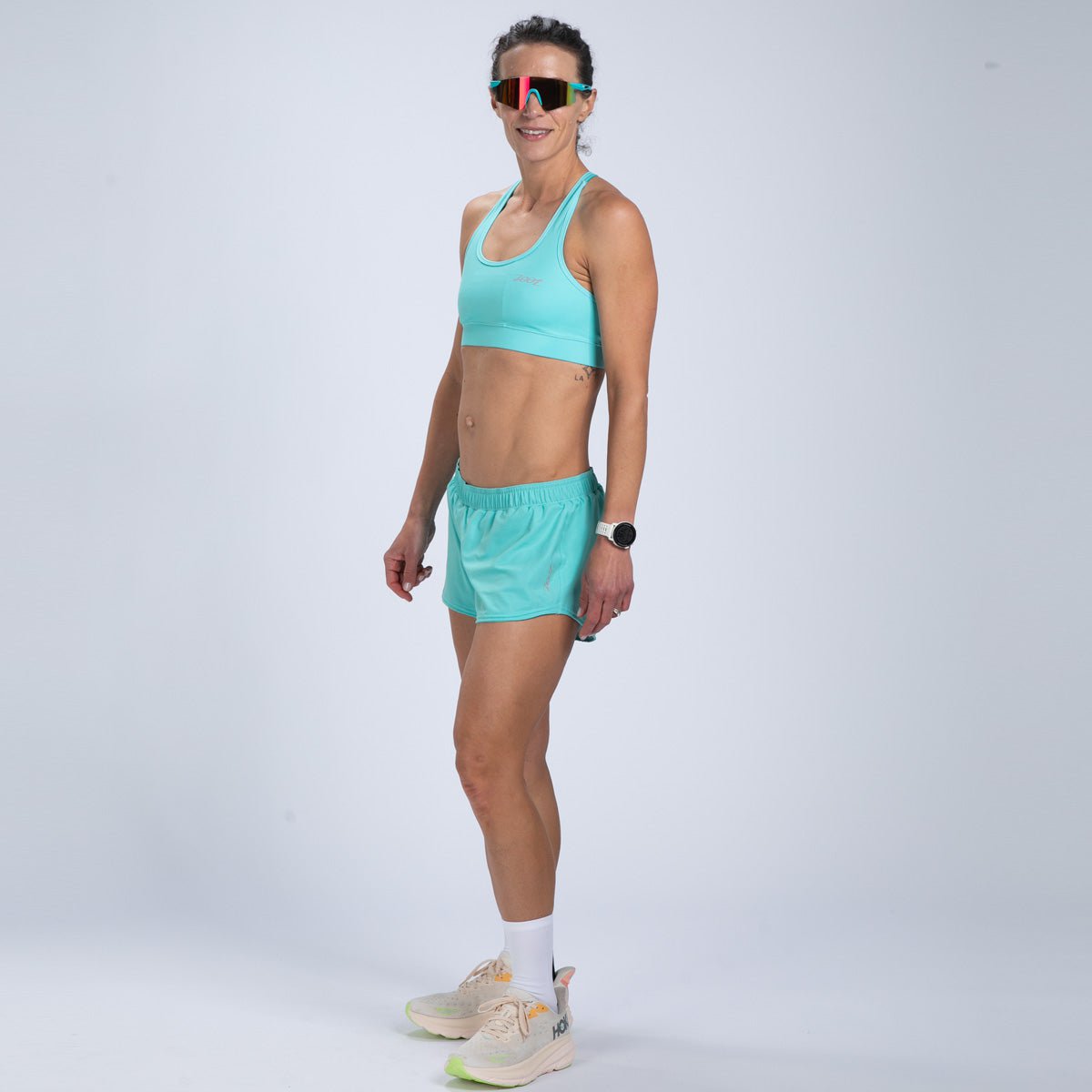 Zoot Sports RUN BOTTOMS Women's Core Run 3" Short - Aqua Blue