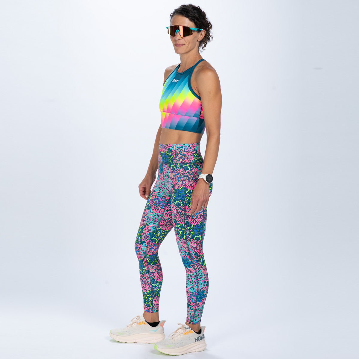 Zoot Sports RUN BOTTOMS Women's Ltd Run High Rise Tight - Costa Del Sol