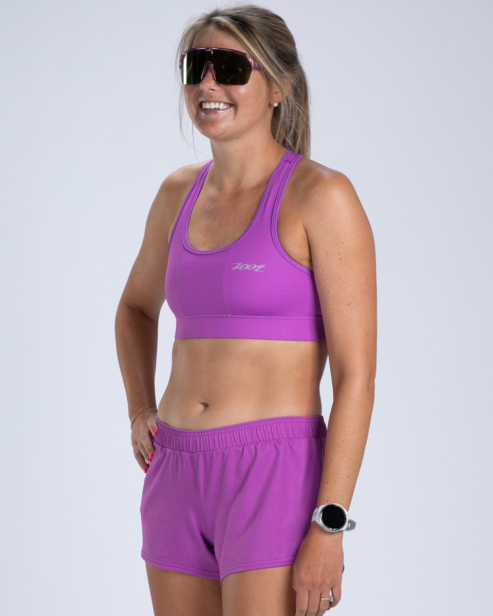 Zoot Sports RUN BRA Women's Core Run Bra - Deep Purple