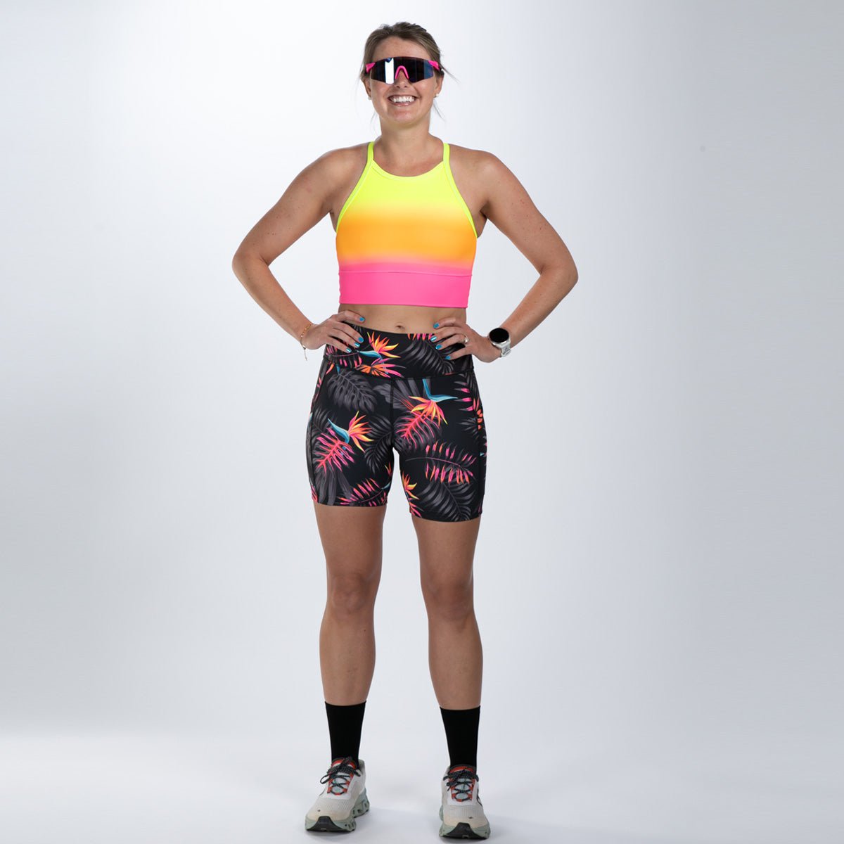 Zoot Sports RUN CROP Women's Ltd Run Crop - Tropical Magic