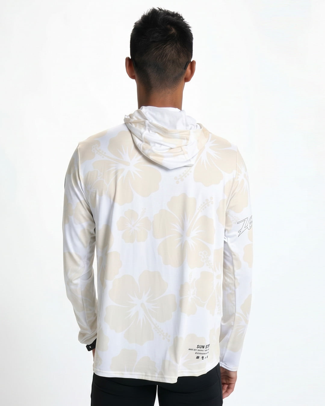 Zoot Sports RUN LONG SLEEVE TEES Men's Ltd Run Sun Stop Hoodie - Hibiscus