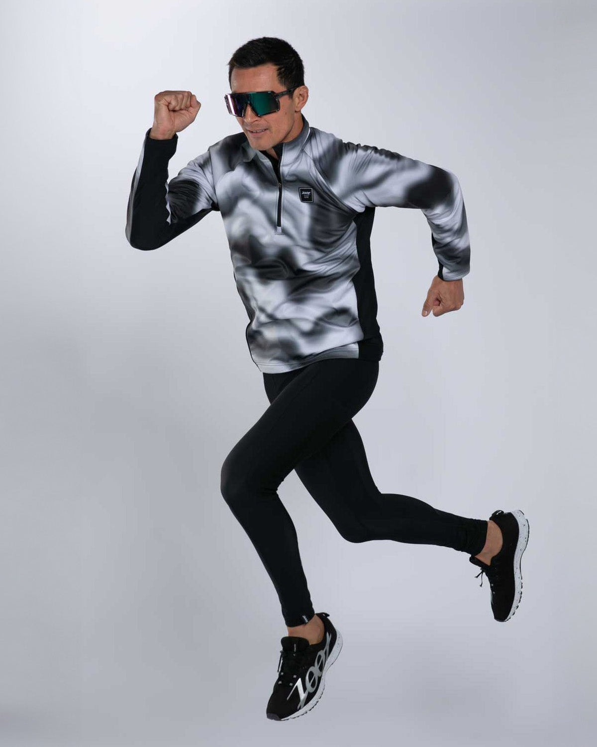 Zoot Sports RUN OUTERWEAR Men's Elite Thermo Shield 1/2 Zip - Blur