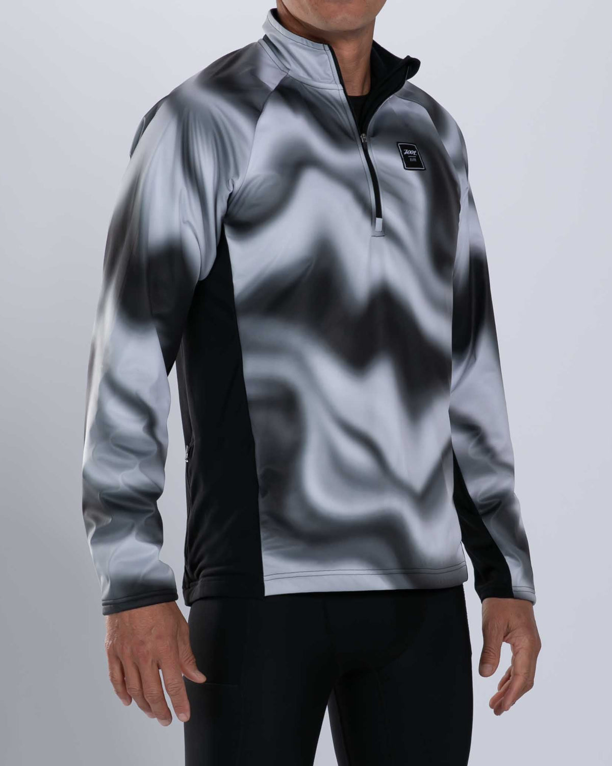 Zoot Sports RUN OUTERWEAR Men's Elite Thermo Shield 1/2 Zip - Blur