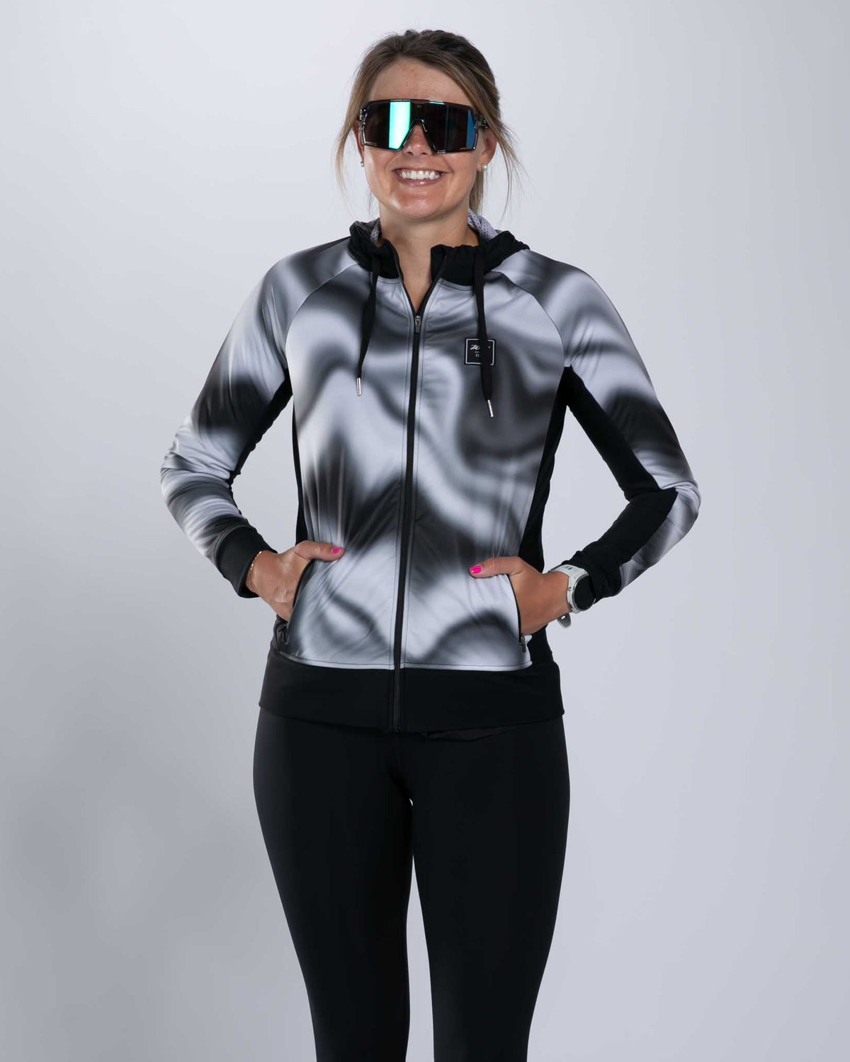 Zoot Sports RUN OUTERWEAR Women's Elite Thermo Shield Hoodie - Blur