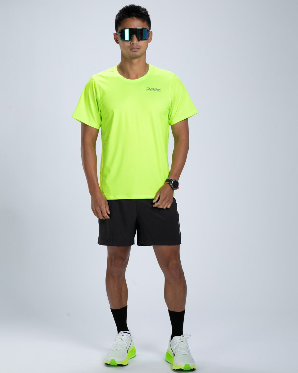 Zoot Sports RUN TEE Men's Core Run Tee - Hyper Yellow