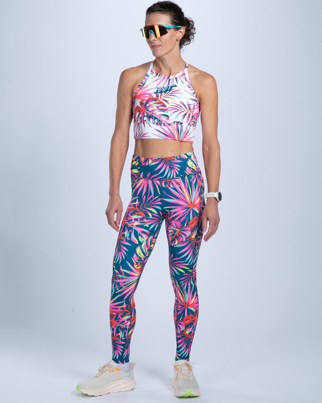 Zoot Sports RUN TIGHTS Women's Ltd Run Pulse High-Rise Tight - Island Original