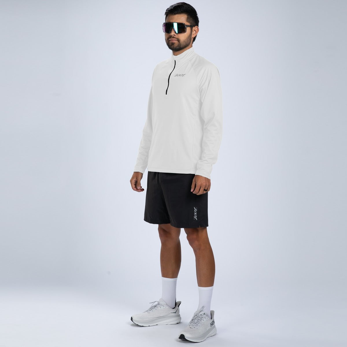 Zoot Sports RUN TOPS Men's Core Run 1/2 Zip - White