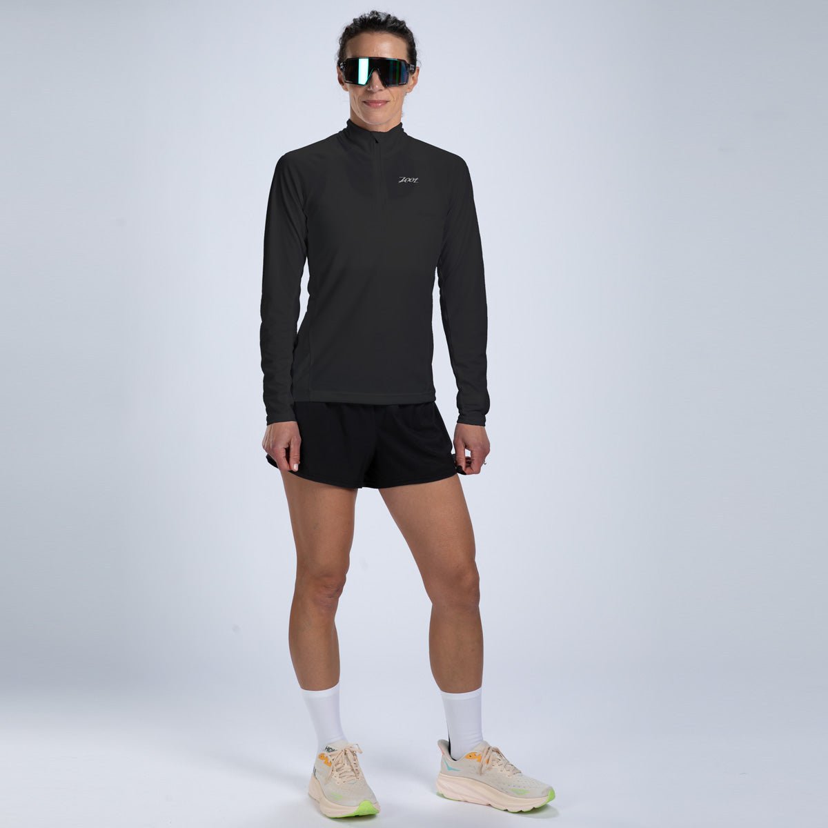 Zoot Sports RUN TOPS Women's Core Run 1/2 Zip - Jet Black