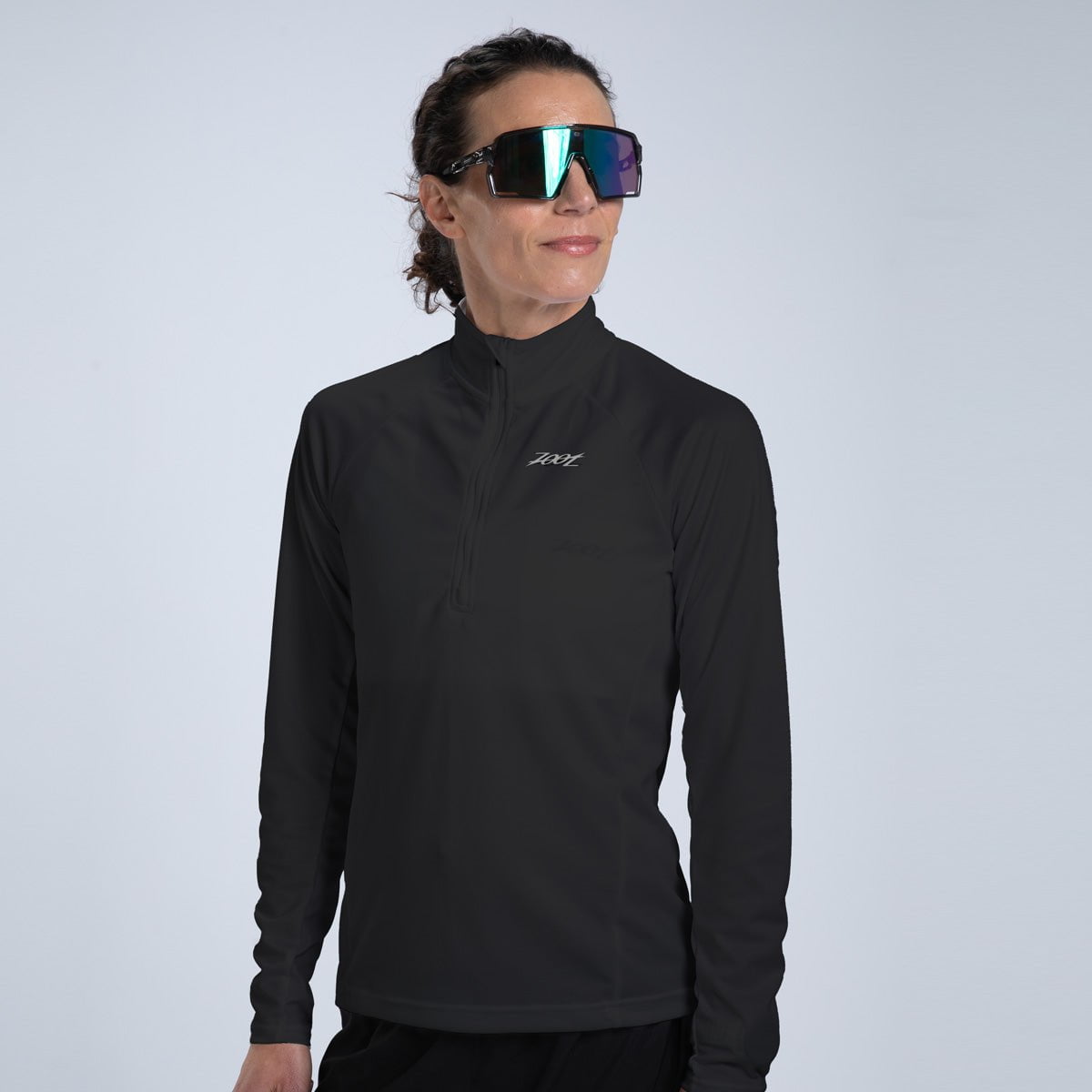 Zoot Sports RUN TOPS Women's Core Run 1/2 Zip - Jet Black
