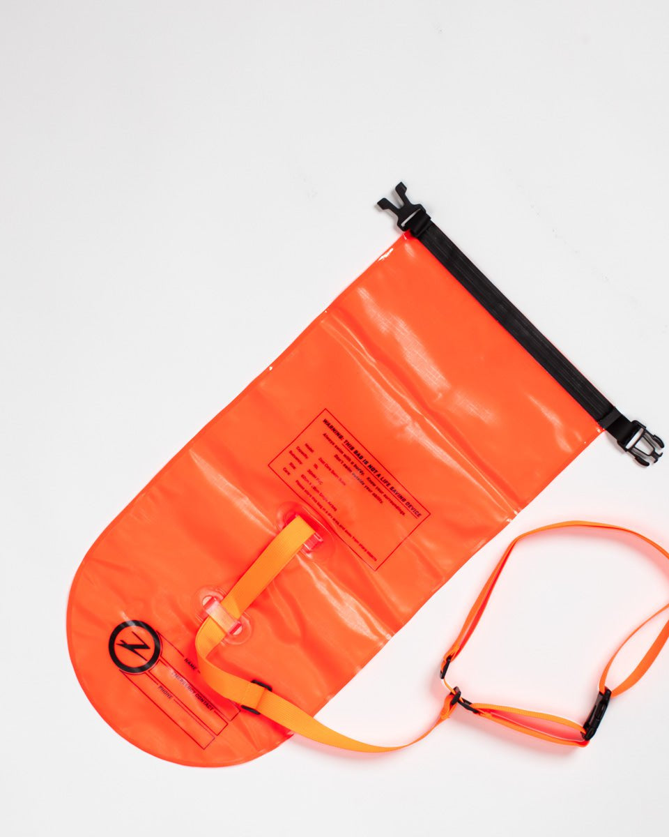 Zoot Sports SWIM ACCESSORIES Ultra Swim Safety Buoy & Dry Bag - Neon Orange