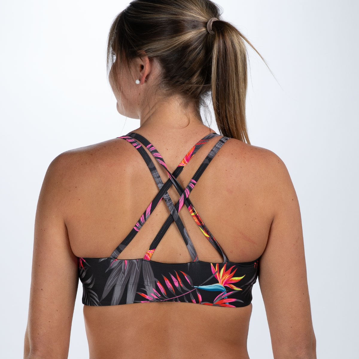 Zoot Sports SWIM Women's Ltd Swim Crossback Bikini Top - Tropical Magic