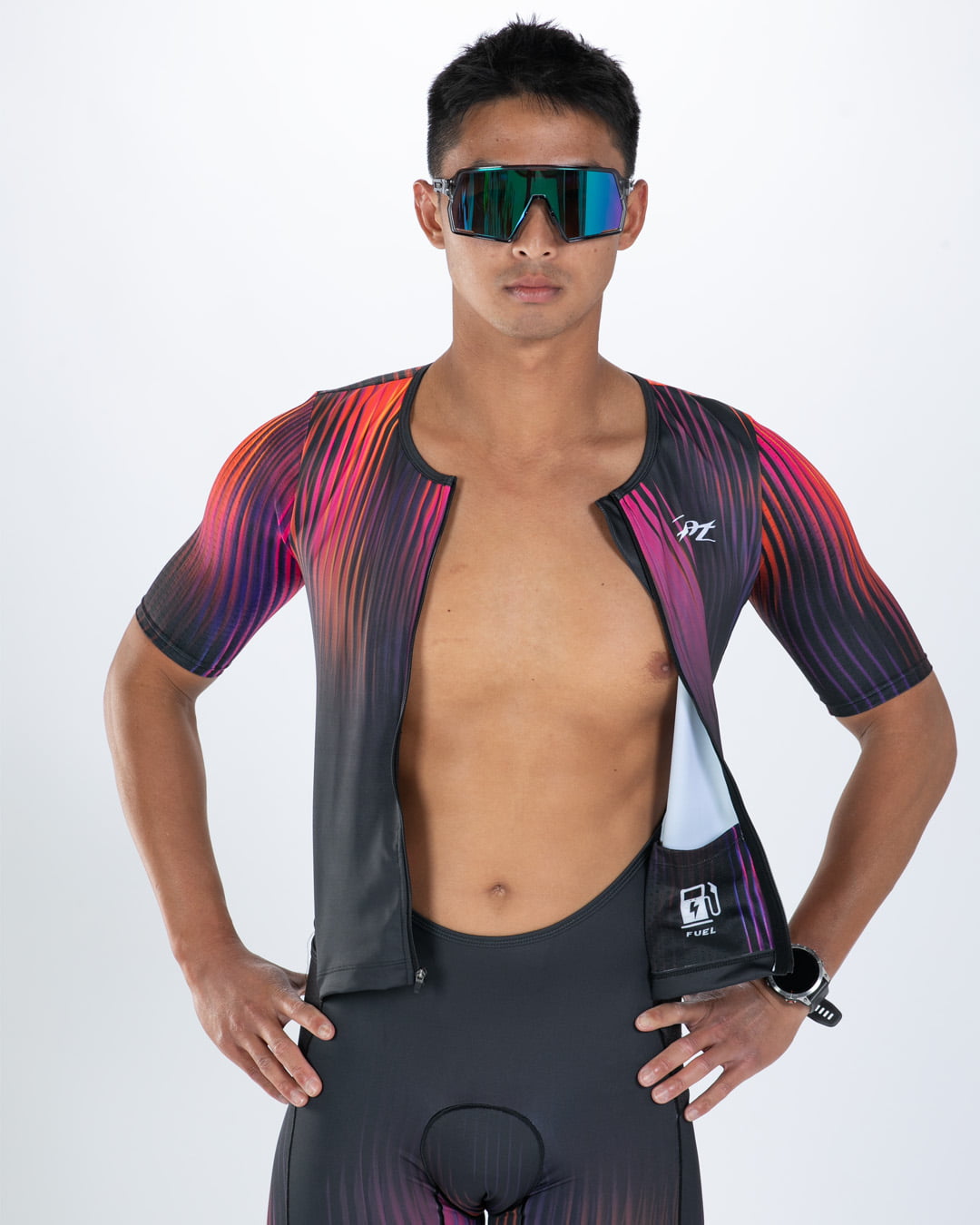 Zoot Sports TRI AERO RACESUITS Men's Ltd Tri Aero Fz Racesuit - Afterglow