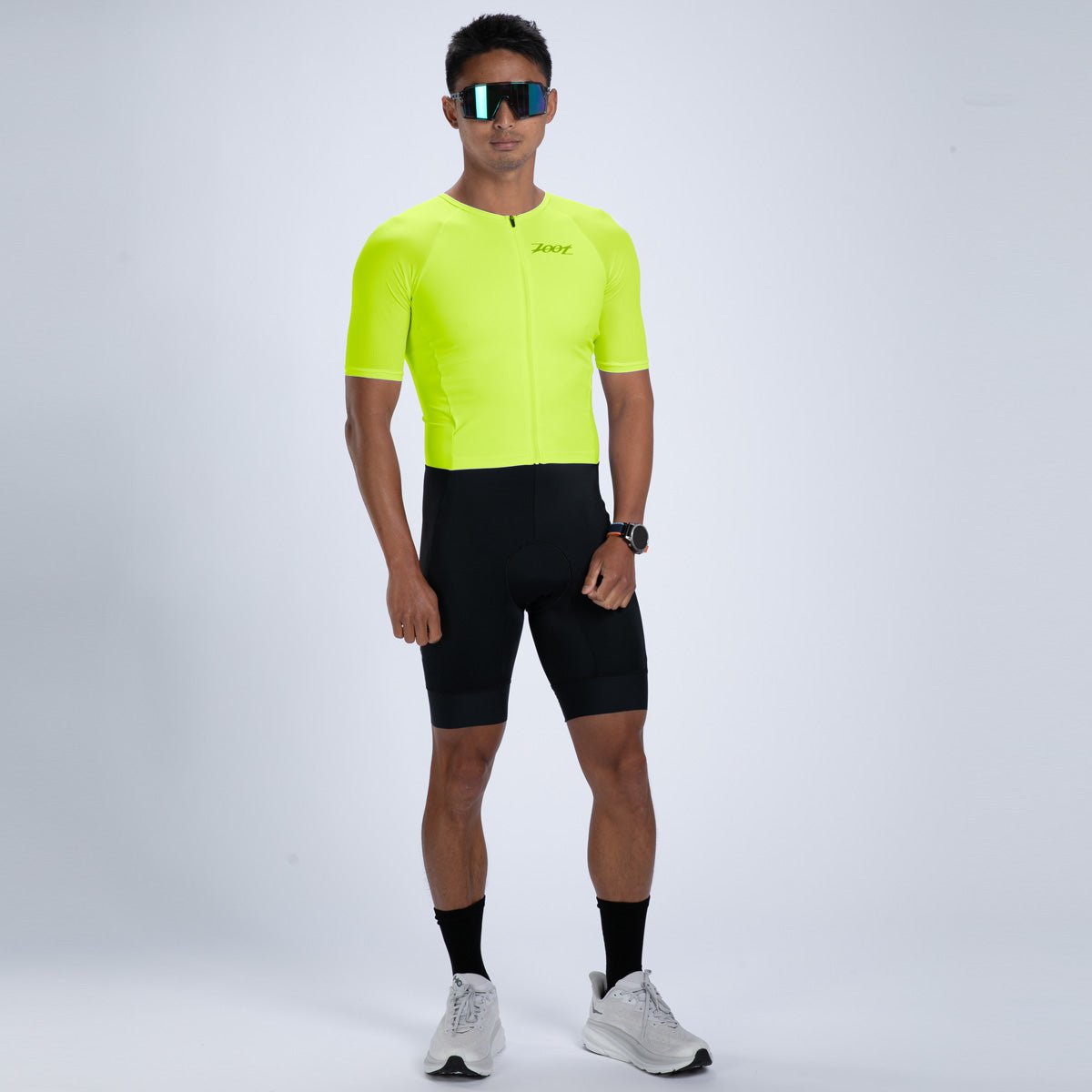 Zoot Sports TRI RACESUITS Men's Core Tri Aero FZ Racesuit - Hyper Yellow