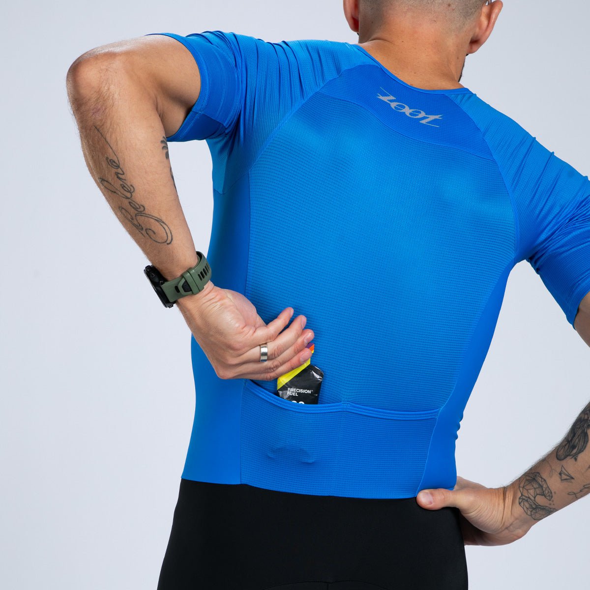 Zoot Sports TRI RACESUITS Men's Core Tri Aero Fz Racesuit - Ocean Blue