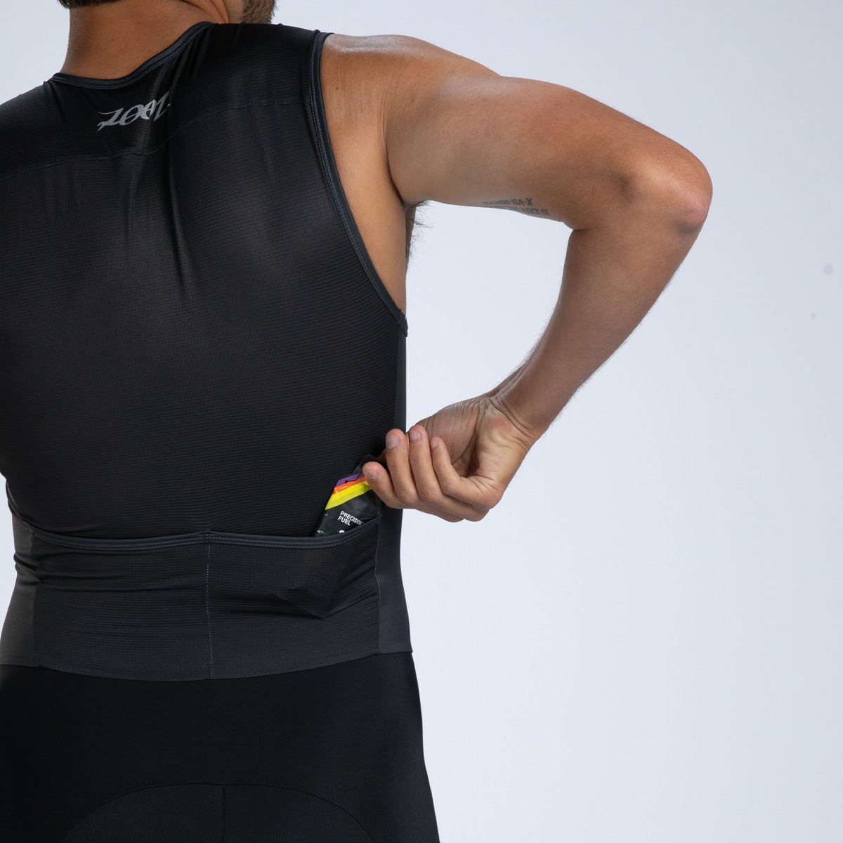 Zoot Sports TRI RACESUITS Men's Core Tri Slvs Fz Racesuit - Jet Black