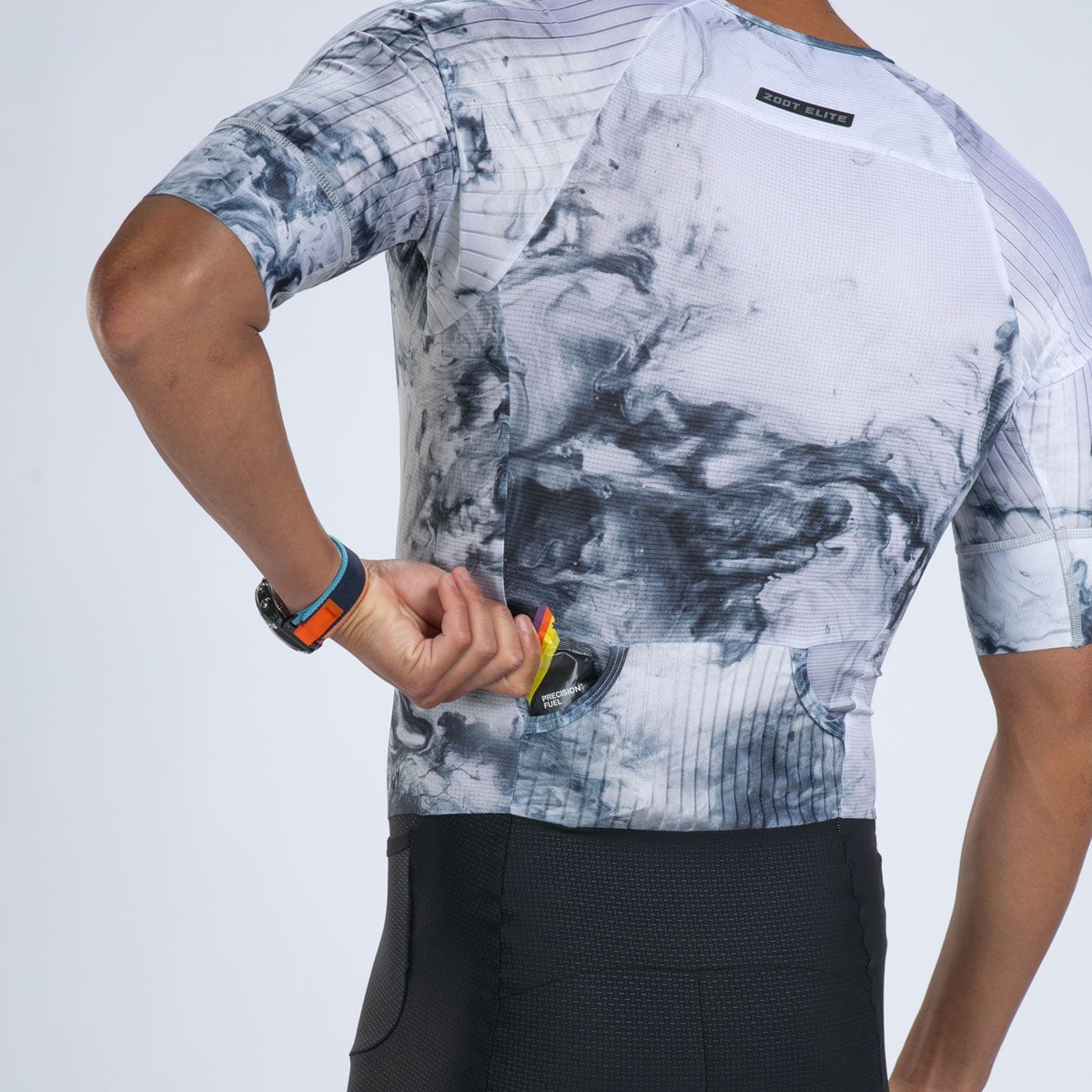 Zoot Sports TRI RACESUITS Men's Elite Tri Aero Fz Racesuit - Vapor White