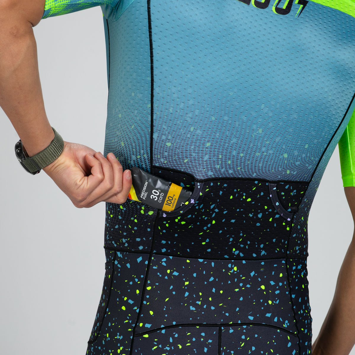 Zoot Sports TRI RACESUITS Men's Ltd Tri Aero Fz Racesuit - Electric