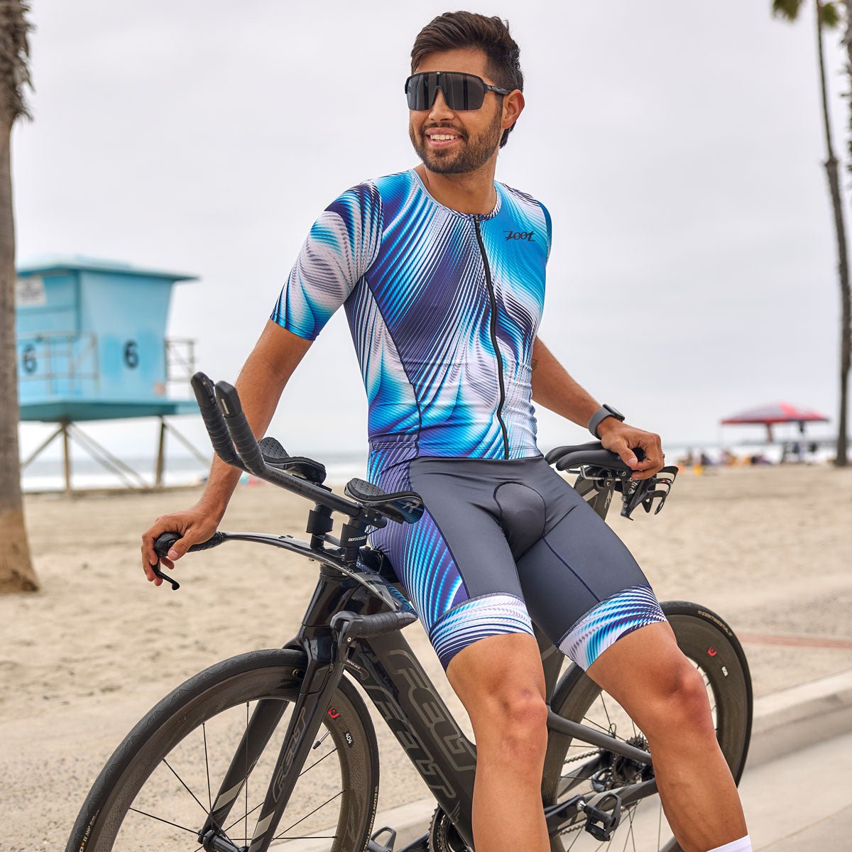Zoot Sports TRI RACESUITS Men's Ltd Tri Aero Fz Racesuit -Surge