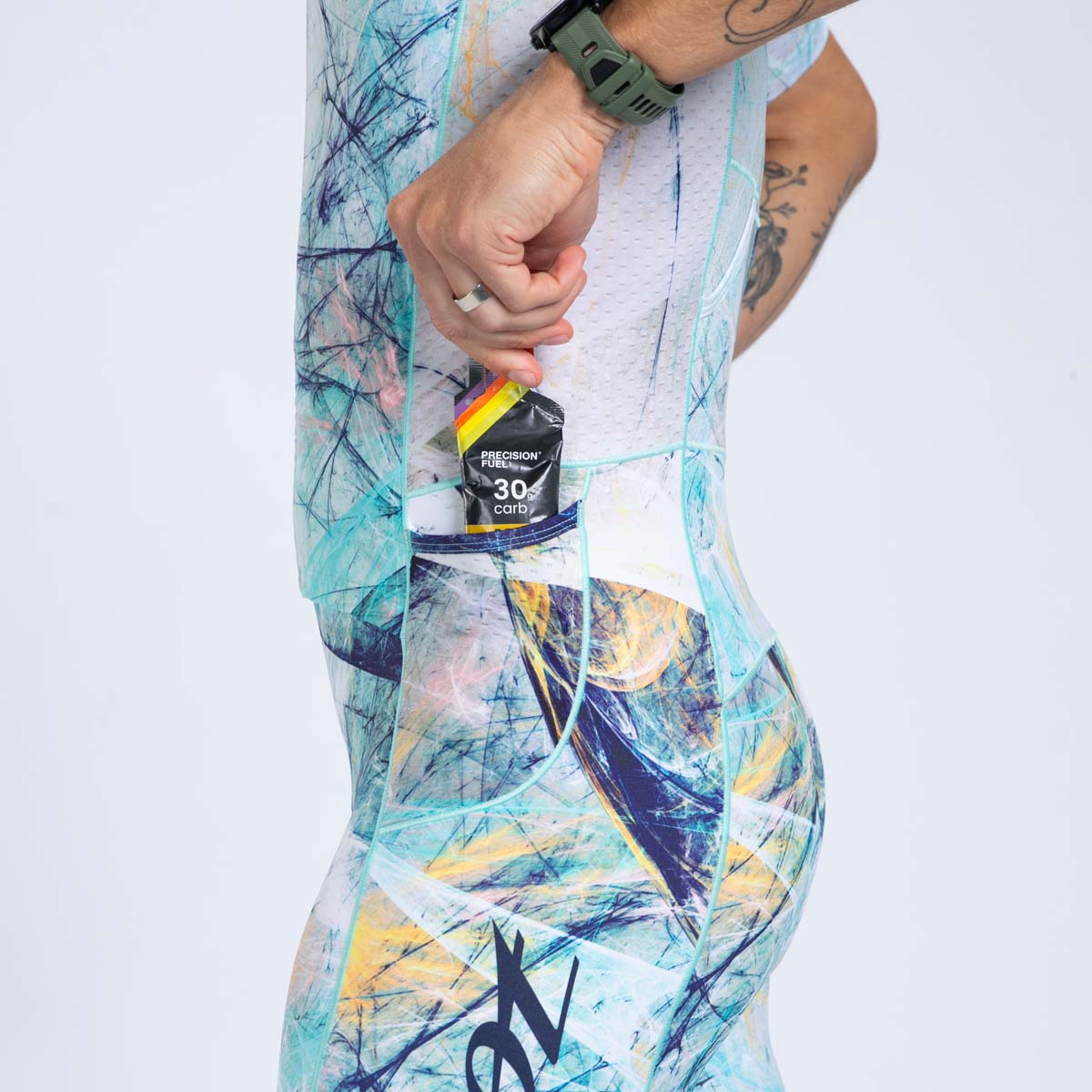 Zoot Sports TRI RACESUITS Men's Ltd Tri Aero Fz Racesuit -Tempest