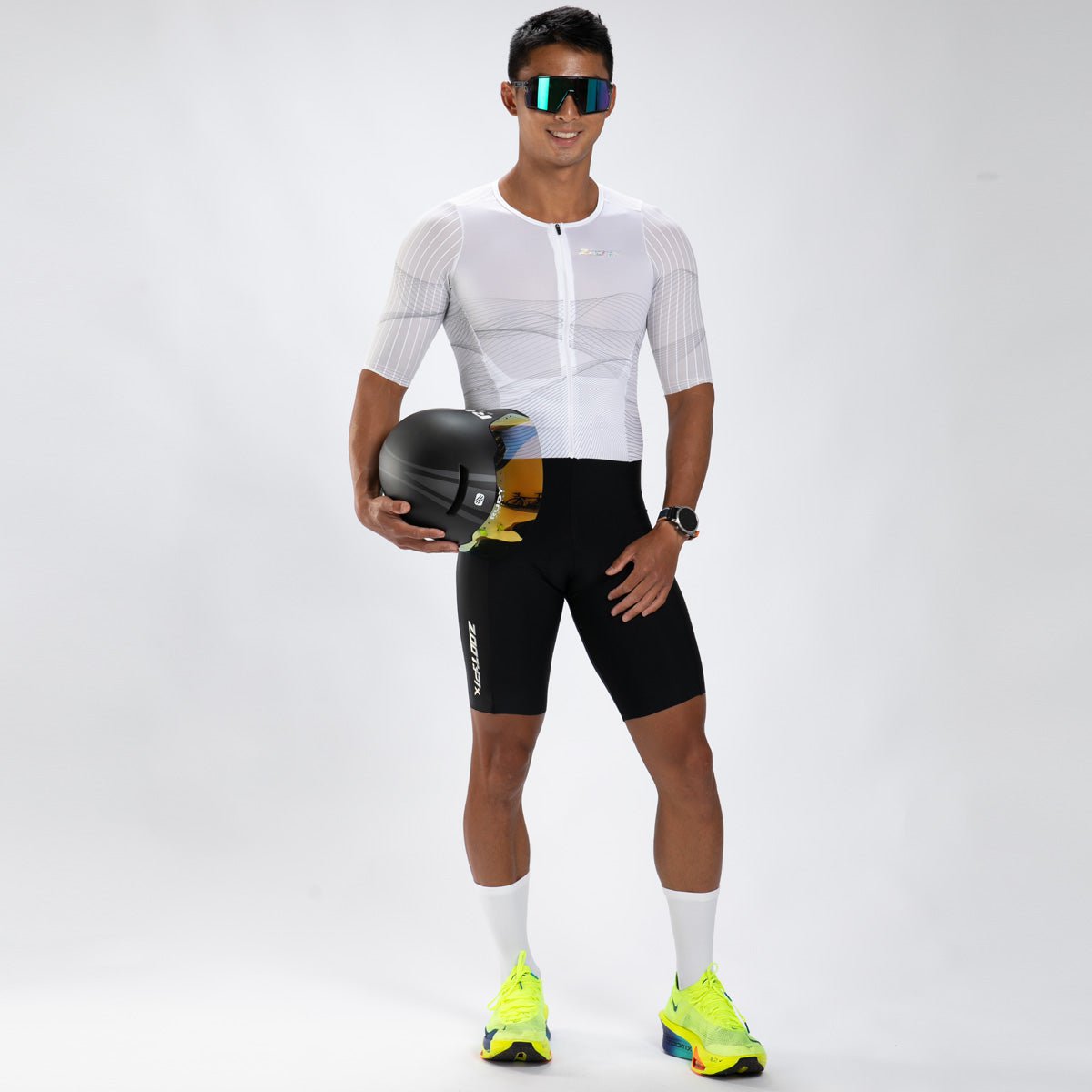 Zoot Sports TRI RACESUITS Men's Ultra Tri P1x Racesuit - Hyperwhite