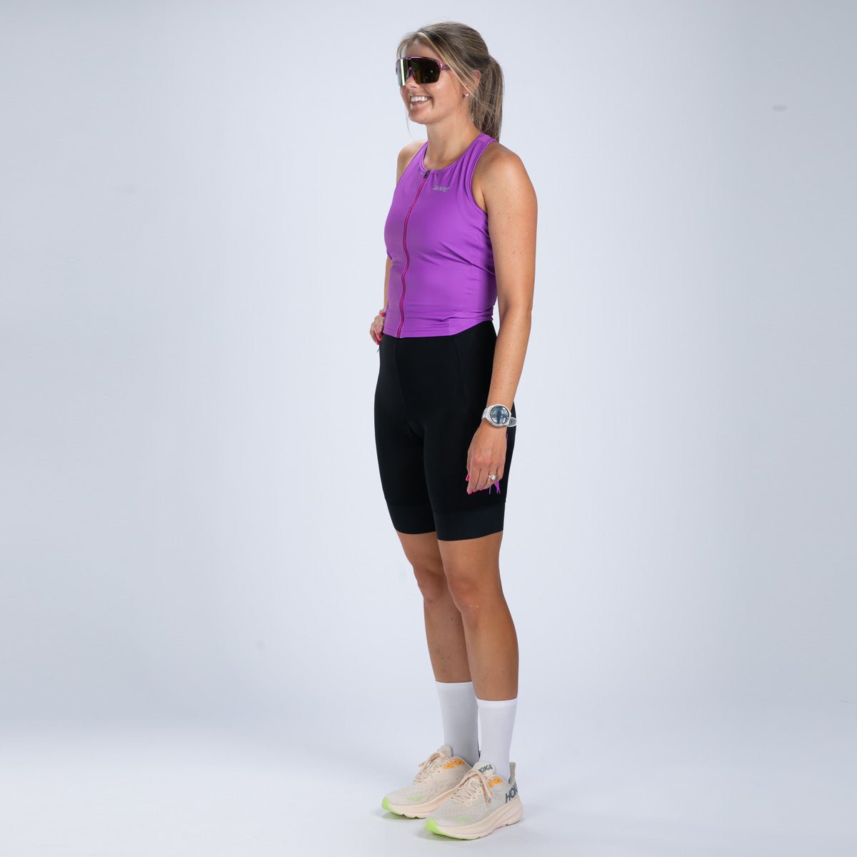 Zoot Sports TRI RACESUITS Women's Core Tri Slvs Fz Racesuit - Deep Purple