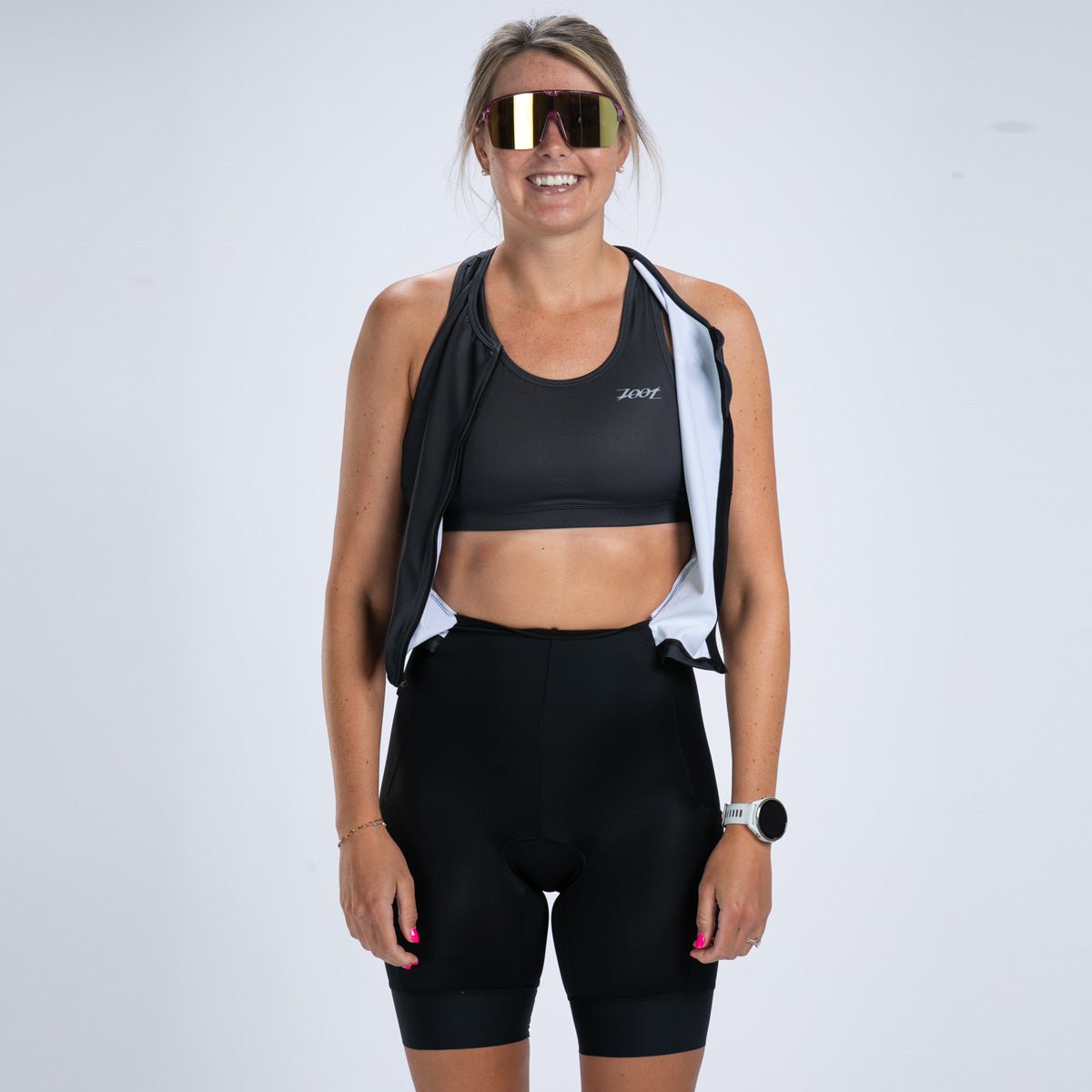 Zoot Sports TRI RACESUITS Women's Core Tri Slvs Fz Racesuit - Jet Black