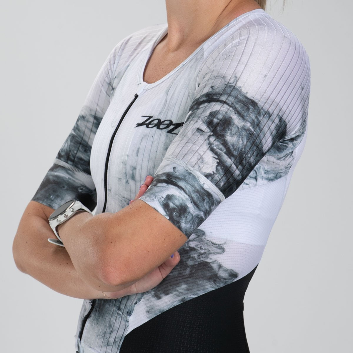 Zoot Sports TRI RACESUITS Women's Elite 2.0 Tri Aero Fz Racesuit - White Hot