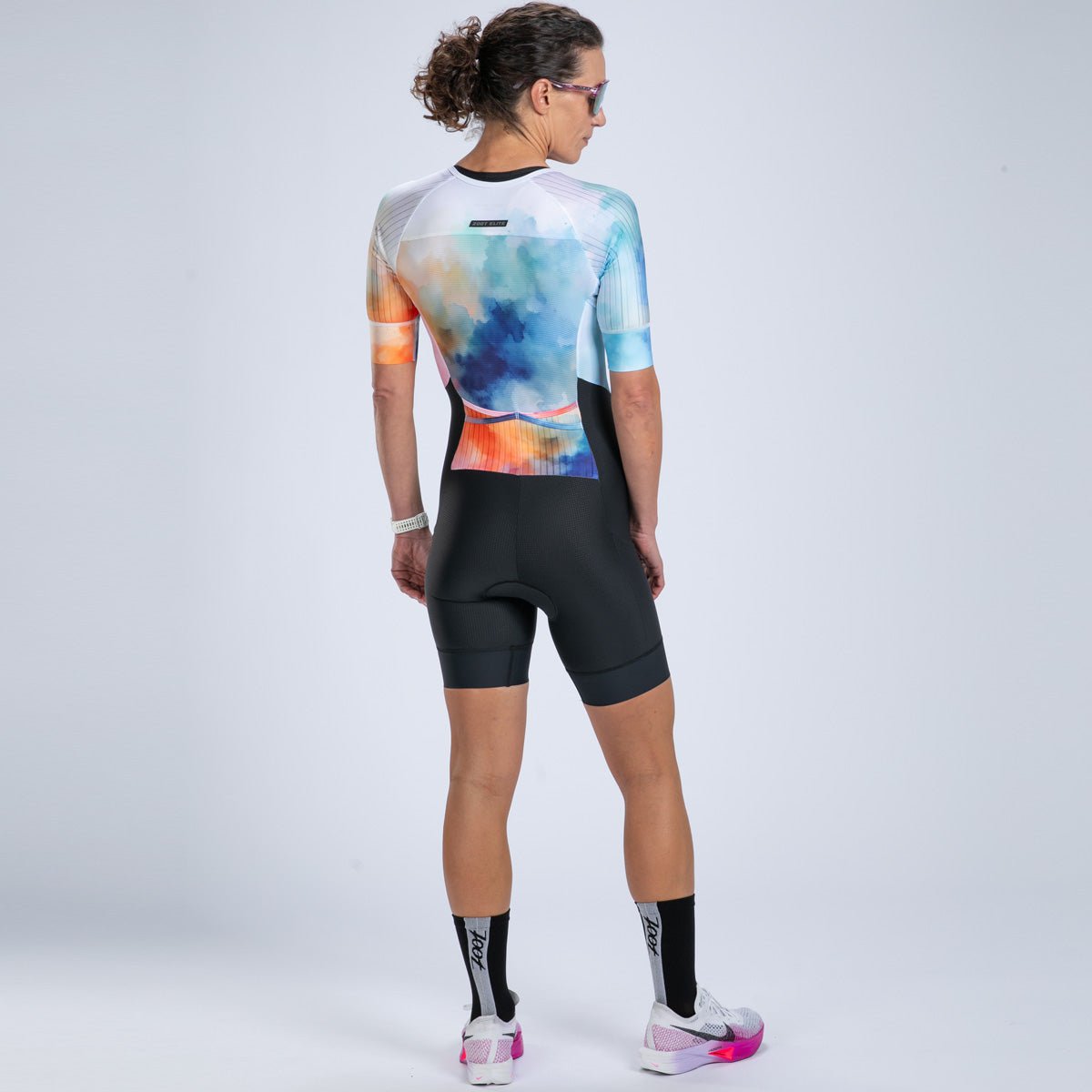 Zoot Sports TRI RACESUITS Women's Elite Tri Aero Fz Racesuit - Chromoflow
