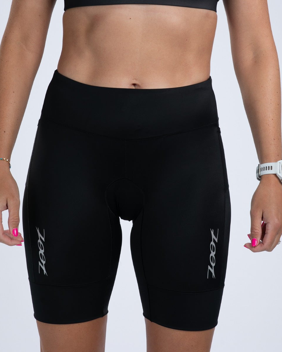 Zoot Sports TRI SHORTS Women's Core Tri 8" Short - Jet Black