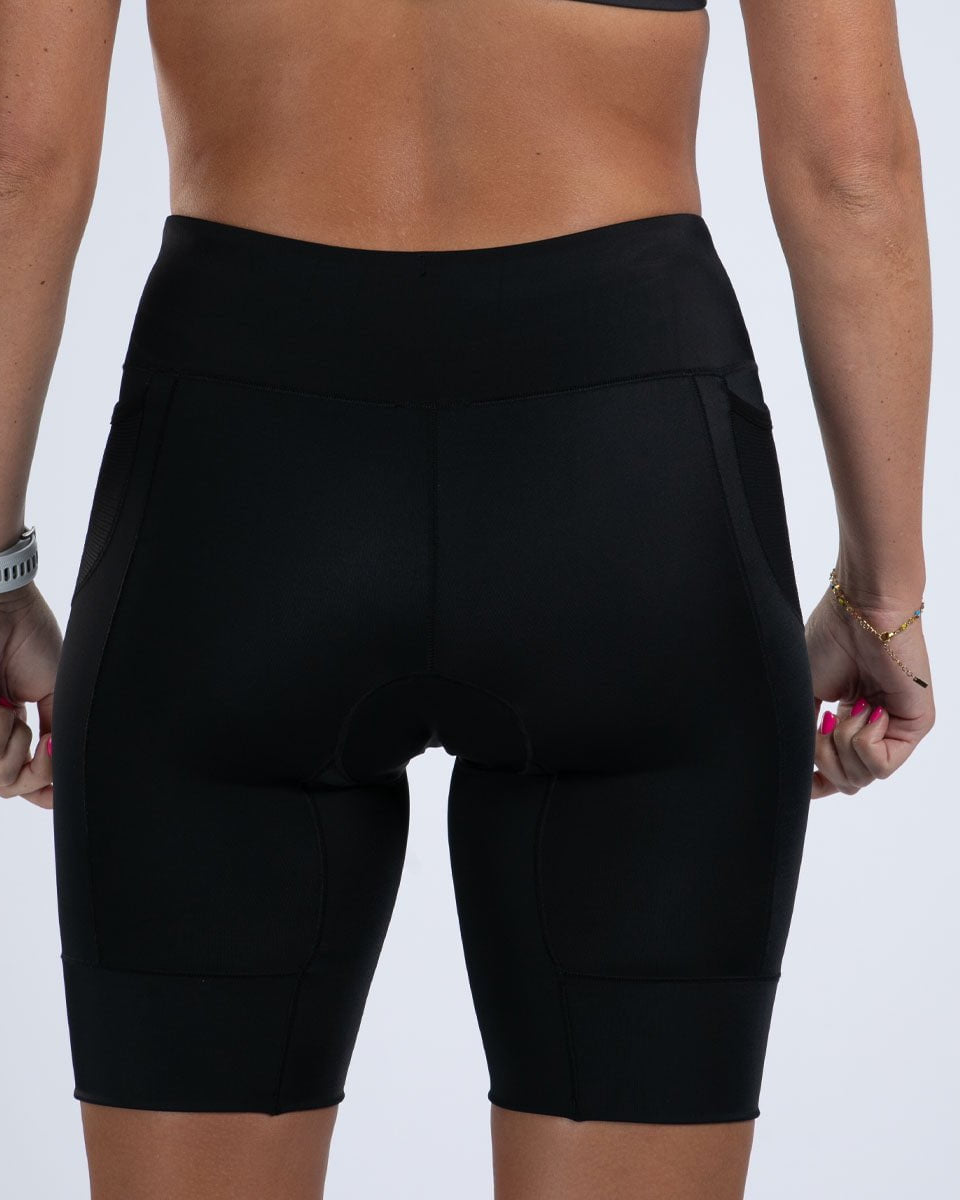 Zoot Sports TRI SHORTS Women's Core Tri 8" Short - Jet Black