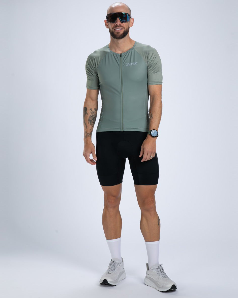 Zoot Sports TRI TOPS Men's Core Tri Aero Jersey - Army Green